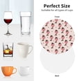 thumbnail image 6 of Lsque Dachshund Dog Heart Pattern 4" Drink Coasters Set of 4, PVC Leather Absorbent Coasters, Table Coaster Set Decorative Coffee Cup Coasters Housewarming Gift -Round Shape, 6 of 6