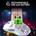 thumbnail image 3 of XYH80 /A3 Hollow-Out Honeycomb Rechargeable 3200DPI Wireless 2.4Ghz Gaming Mouse, 3 of 4