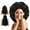 black-adjustable, variant on Auban Extra Large Shower Cap, Double-Layer Waterproof Reusable, XL Satin Lining Shower Bonnet for Women Thick, Long Hair, Locs, Braids(Black)