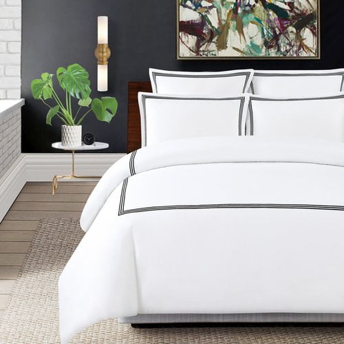 \u0026 Ivory Althea 3 Piece Duvet Cover 