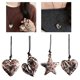 thumbnail image 2 of Fashionable Women's Necklace With Retro Leopard Print Heart And Star Pendant Adjustable Long Chain Neck Jewelry, 2 of 4