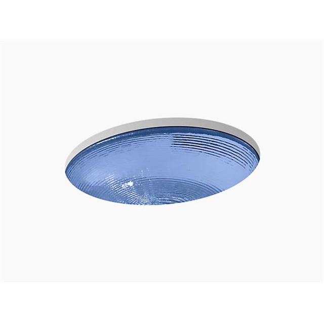 Kohler K-2741-TG6 Whist Glass Undermount Bathroom Sink - Translucent Sapphire