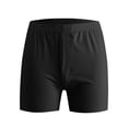 thumbnail image 2 of Loopsun Mens Pajama Shorts, Men's Casual Fashion Solid Color Pajama Short Pants Black,XXXL, 2 of 4