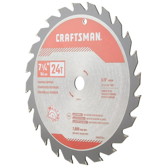 Hoja de sierra ingletadora CRAFTSMAN CMAS2725243, 24 dientes, 7-1/4