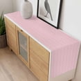 thumbnail image 4 of Pink Geometric Table Runner - 70 Inch Long, Kitchen Dining Table Runner Dresser Scarves, Modern Minimalism Solid Color Striped Farmhouse Decor for Coffee Tables Wedding Party Banquet, 4 of 8
