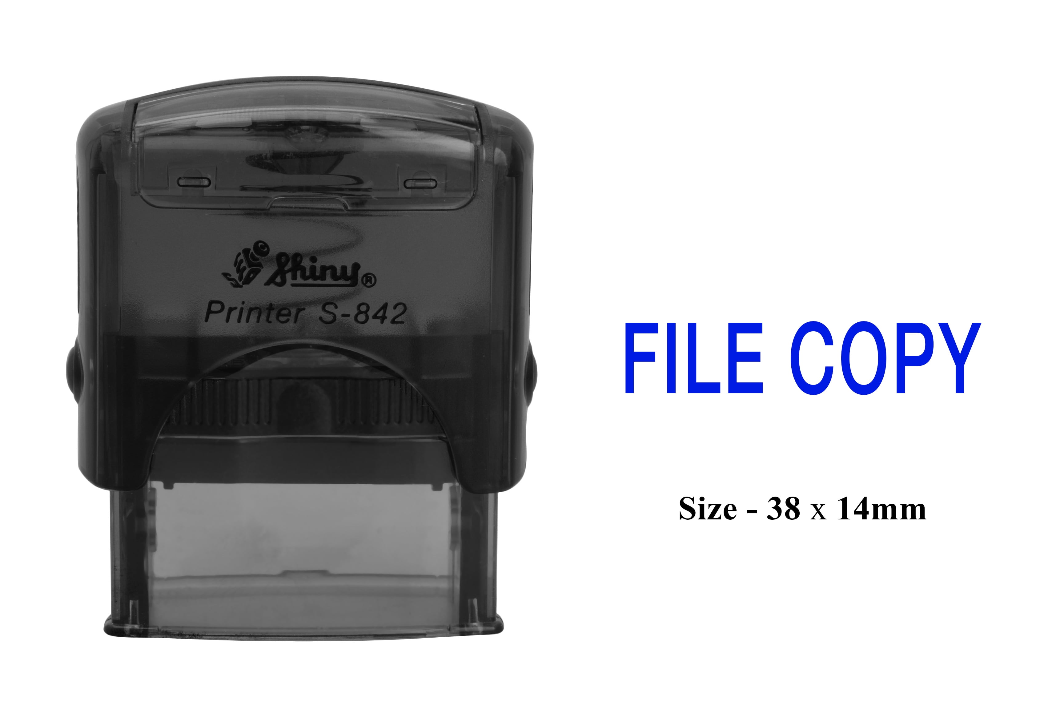 File Copy Rubber Stamp Clear Print for Office Use Shiny S-842 Self ...