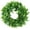 Green3, variant on 15" Artificial Wreath, White Lysimachia Door Knocker Garland Pendant, Round Simulation Field Leaf Ring Decoration for Front Door & Home Decor, Hanging Artificial Flower Accent