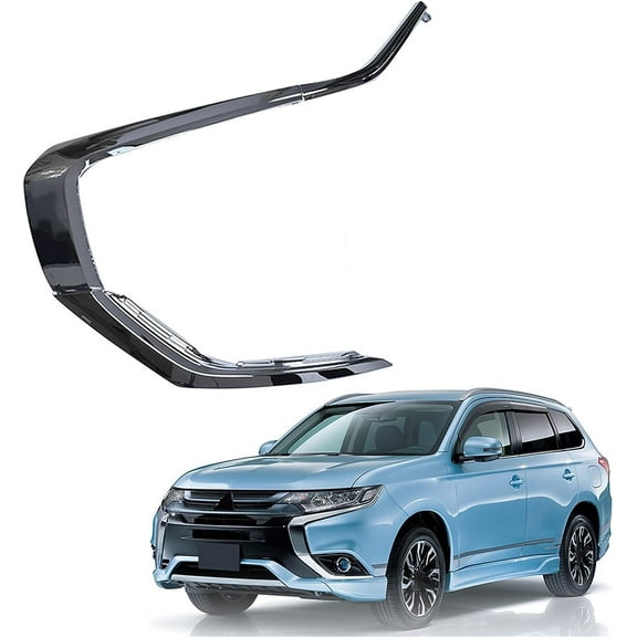 waltyotur 3 Pieces Front Left Bumper Chrome Trim Molding 6407A141 6407A145 6407A143 Replacement for Outlander 2016-2019