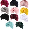 thumbnail image 1 of Newborn Velet Snails Hat Large Donuts Girls Beanie Velvet Indian Hat Baby Boy Cap Photography Props Turban Hat Baby AccessoriesGrayOne Size He Qiyong unisex, 1 of 1