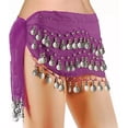 thumbnail image 4 of Fajilla Bellydance Monedas Danza Árabe Chifon Falda Zumba, 4 of 8