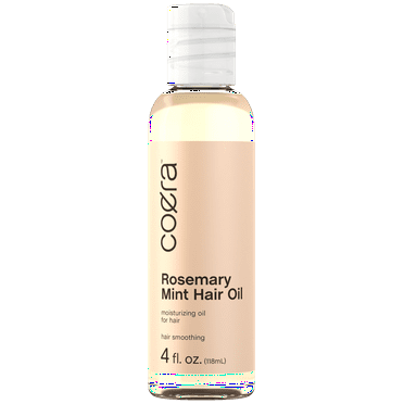 Coera Rosemary Mint Hair Oil | 4 fl oz | Hydrating and Moisturizing for Hair | Free of Parabens, SLS, & Fragrances