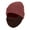 Red, variant on Mens Winter Knit Beanie Hat With Built-In Fleece Face Cover Cold Weather Windproof Ski Outdoor Headwear
