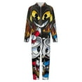 thumbnail image 4 of The Cuphead Show Hooded Union Suit One Piece Pajama Outfit PJs Sleepwear, 4 of 7