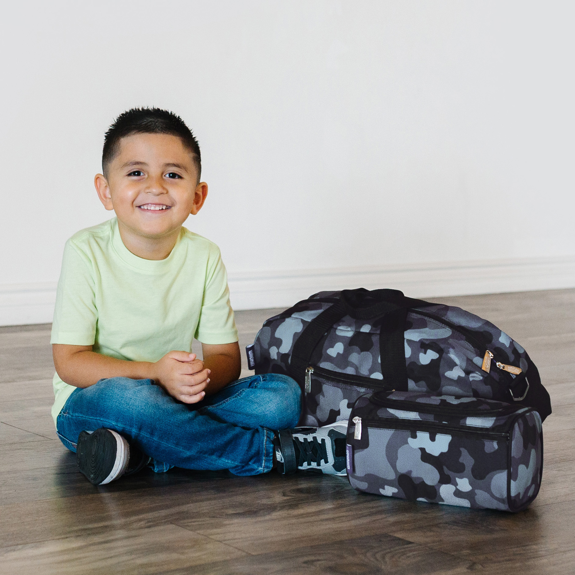 Wildkin Kids Travel Toiletry Bag (Black Camo)