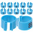 thumbnail image 2 of Blue Plastic Pigeon Leg Rings for Identification Suitable for Various Birds Durable and Compact 100Pcs, 2 of 8