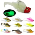 thumbnail image 4 of 14G/7 5Cm Jumping Fish Lures Soft Baits For Perch Zander Hidden Back Hook, 4 of 5
