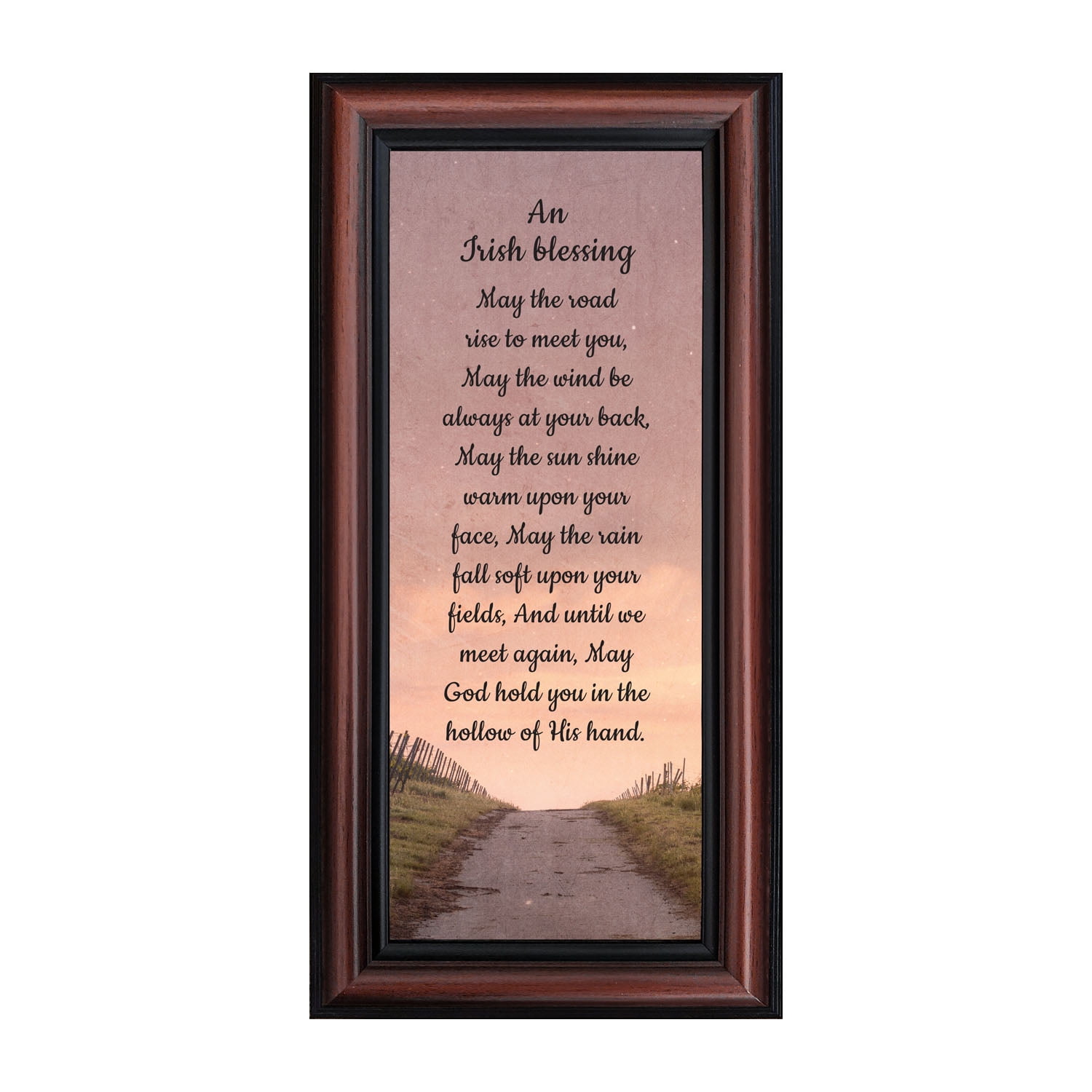 Irish Blessing Wall Decor, May the Road Rise Up to Meet You, Celtic