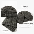 thumbnail image 5 of SikaFu Y2K Bear Ears Beanie Crochet Hat for Women,Kawaii Warm Knitted Slouchy Winter Hat Alt Accessories, 5 of 7