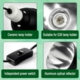 thumbnail image 4 of Reptile Lamp Fixture, 5.5 Inch Deep Dome Reptiles Heat Lamp Fixture for UVB UVA Bulb,Heat Basking Bulb,Optical Reflection Heat Lamp Fixtures for Reptile Amphibian Tank Terrariums, 4 of 8