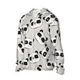 thumbnail image 2 of Balery Cute Panda Men's Women's UPF 50+ Sun Protection Lightweight Hoodie Performance Long Sleeve Shirt for Fishing Running-X-Large, 2 of 9
