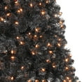Holiday Time PreLit 6.5' Madison Pine Black Artificial Christmas Tree, ClearLights