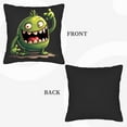 thumbnail image 6 of Set of 2 Throw Pillow Covers 18x18in - Cartoon Monster Design for Couch Bed Car - Fun & Whimsical Decorative Cushion Cases, 6 of 8