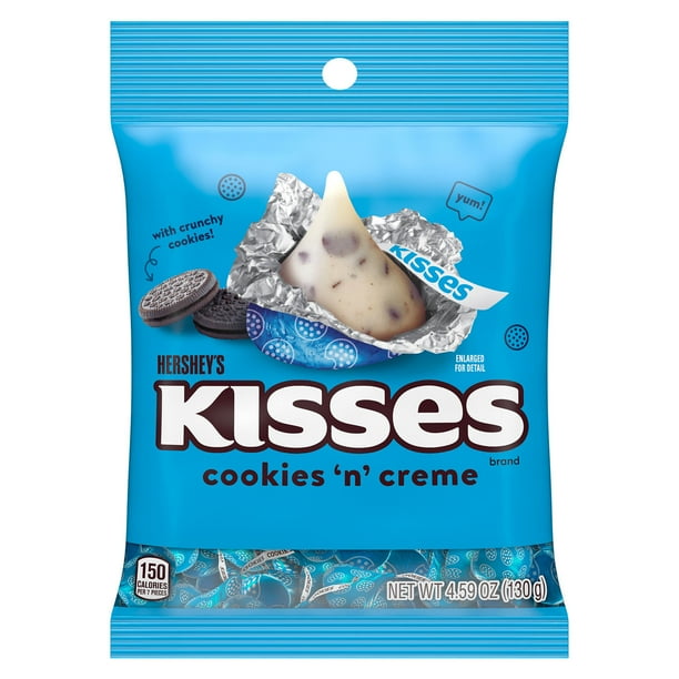 Hershey's Kisses Cookies 'n' Creme Candy Bag, 4.59 oz