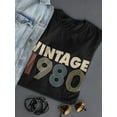 thumbnail image 3 of Vintage 1980 Design T-Shirt Women -Image by Shutterstock, Female Large, 3 of 4