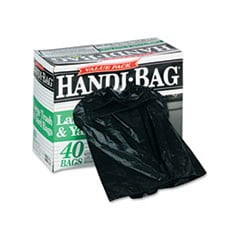 Handi-Bag Super Value Pack Trash Bags 30gal .65mil 30 x 33 Black 60/Box HAB6FT60 