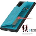 thumbnail image 3 of Pixel 5 Wallet Case with RFID Blocking Card Holder,Heart Floral Premium PU Leather Double Magnetic Buttons Stand Flip Wrist Strap Back Cover Case for Google Pixel 5 6.0 Inch,Heart Blue, 3 of 16