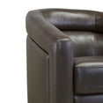 thumbnail image 4 of Desi Swivel Accent Chair in Espresso Genuine Leather, 4 of 7