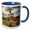 Blue/White, variant on 3drose, Lighthouse on a Cloudy Day, 11oz Mug