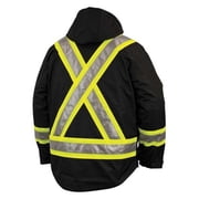 Safety Insulated 5-In-1 Parka,3XL,Black S42621