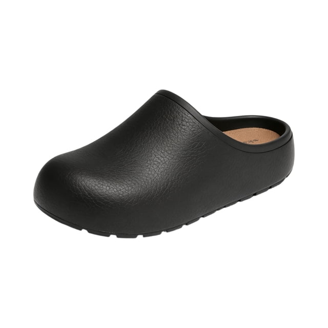 Slip-Resistant Work Shoes, Professional Chef Clogs Non-Slip Waterproof Work Shoes for Nurses Kitchen Staff With Arch Support Lightweight Comfort Restaurant Safety Shoes Slip Resistant, Black 6.5
