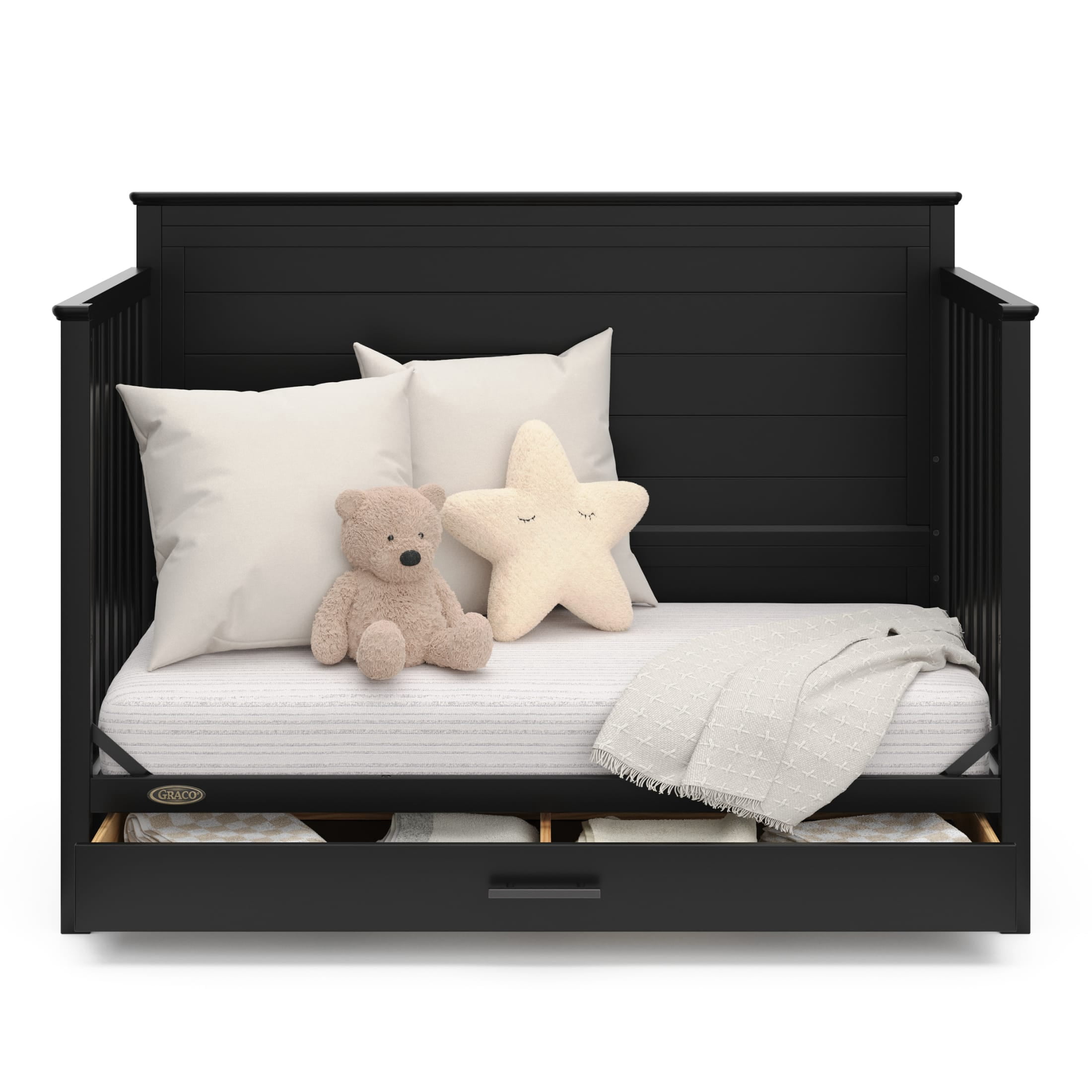 Graco Tristan Convertible Crib With Drawer - Black