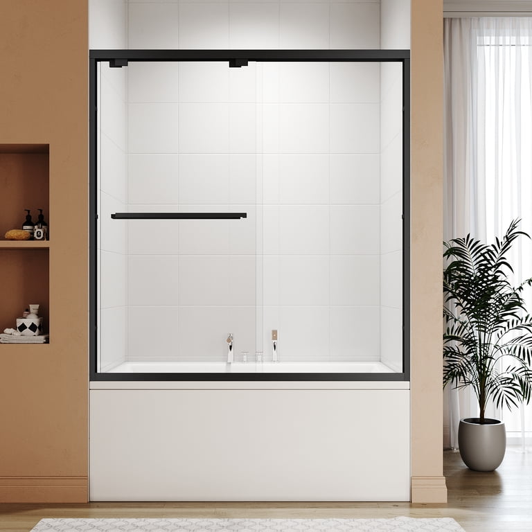 SUNNY SHOWER Double Sliding Shower Doors 58.5