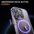thumbnail image 5 of Decase Magnetic Case for iPhone 12 Pro Max,Compatible with Mag-safe,Military-Grade Protection,Slim Stylish Non-Yellowing Shockproof Case for iPhone 12 Pro Max,Clear Anti-Scratch Back Cover,Purple, 5 of 8
