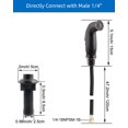 thumbnail image 3 of Kitchen Sink Side Sprayer with Quick Side Connector Compatible with Moen Faucet Sprayer Replacement, Kitchen Sink Faucet Sprayer Attachment with Water Hose/Holder, Oil Rubbed Bronze, 3 of 5