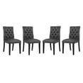 thumbnail image 6 of Duchess Dining Chair Vinyl Set of 4Black, 6 of 6