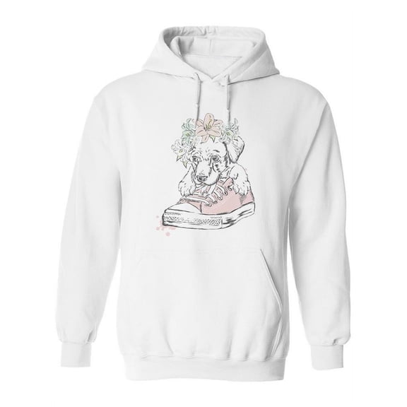 Cute Puppy Design Hoodie Women -Image by Shutterstock, Female 3X-Large