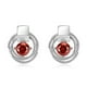 thumbnail image 2 of Pendientes Circón Rojo Joyería de Moda para Muchacha Mujer Sunnimix Pendientes redondos del zircon, 2 of 8