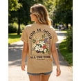 thumbnail image 3 of Christian Shirts for Women – Faith T-Shirt, God is Good All the Time, Religious Shirt, Floral Graphic Tee for Church, 3 of 7