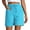 Z-Sky Blue330, variant on JIAYUE Women's Shorts Casual Drawstring With Large Pockets Lightweight Comfort Stretch Solid Color Elastic High Waist For Summer Everyday Wear Stylish Female Bottoms
