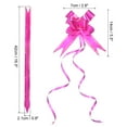 thumbnail image 2 of Unique Bargains 2.8inch Pull Bows Present Wrapping String Bows Ribbon Gold Thread Style Rose Red 40 Pack, 2 of 6