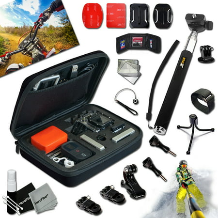 Xtech® Camera Value ACCESSORIES KIT for GoPro HERO4 Hero 4, Hero3+ Hero 3+, HERO3 Hero 3, HERO2 Hero 2, HD Motorsports HERO, Surf Hero, GoPro Hero Naked, GoPro Hero 960, GoPro Hero HD 1080p, GoPro