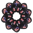 thumbnail image 2 of 10 fundas de PU para cabeza de palo de golf, protector de cabeza, equipo de entrenamiento Blanco, 2 of 6