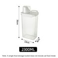 thumbnail image 2 of Pet Food Container, Cat Food Container with Seal Buckles clear Plastic Airtight, 2 of 5
