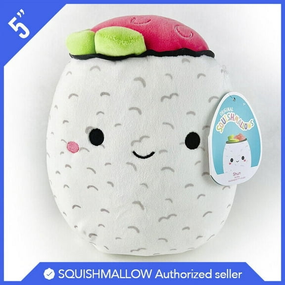 Squishmallow Official Kellytoy Plush Snack Sun the Sushi Roll 5" NWT