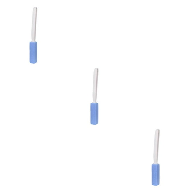 Transemion Pumice Stone Toilets Brush with Handle Grill Feet Rust Care Bath Pool for Blue 20.5cm 3Set