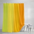 thumbnail image 3 of Colorful Gradient Shower Curtain, Green Yellow Orange Ombre Striped Modern Waterproof Shower Curtain Set with 12 Hooks Lightweight Bath Curtains Fabric Bathroom Decor 48x72 Inches, 3 of 9